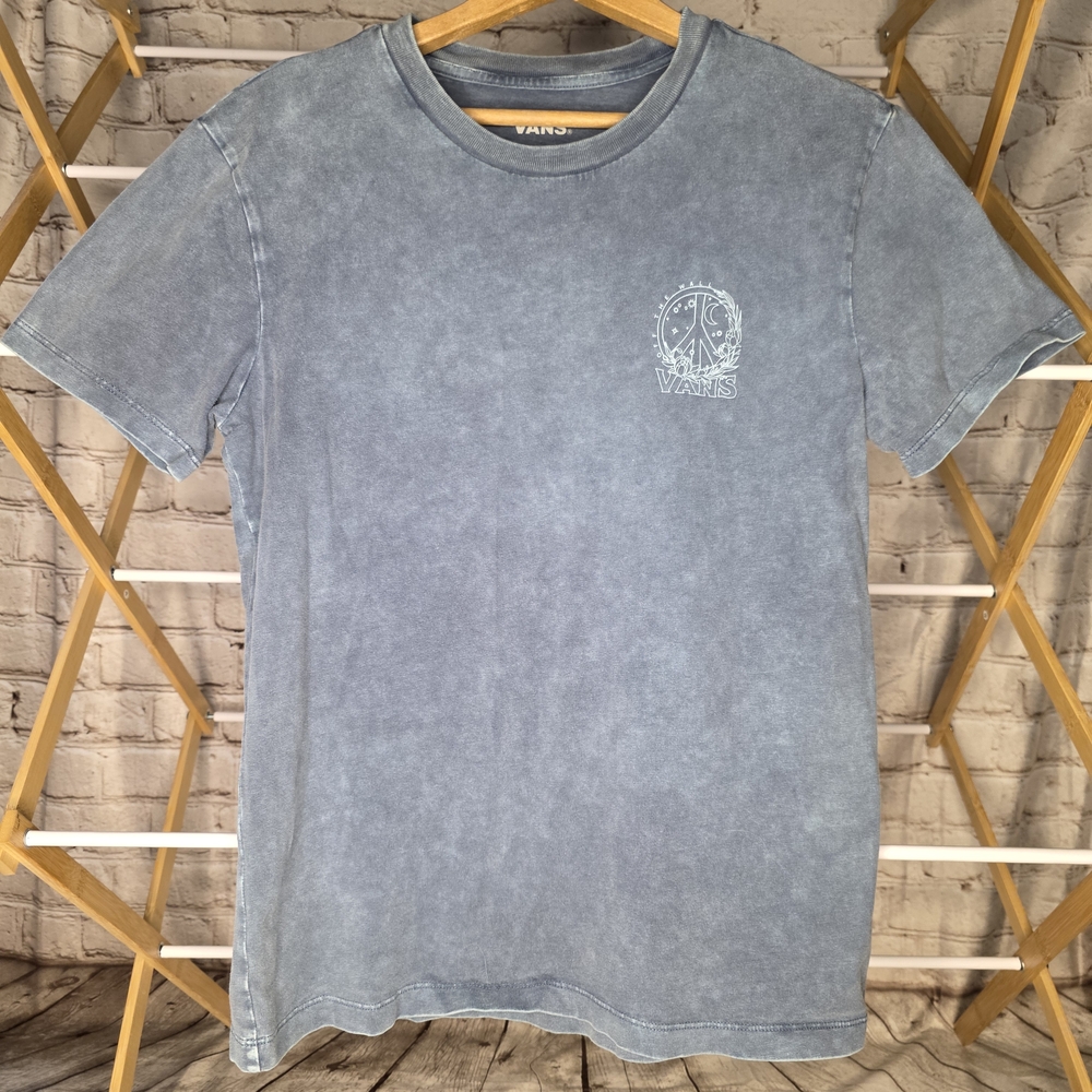 Vans Blue Short Sleeve Tee with Crew Neck